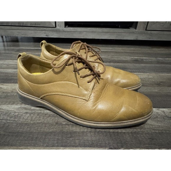 Other - Amberjack Men's‎ The Original Full Grain Leather Dress Shoes Honey Tan Size 9